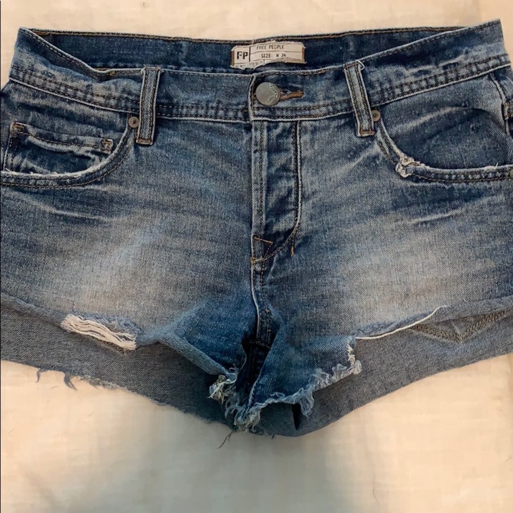 Free People jean shorts